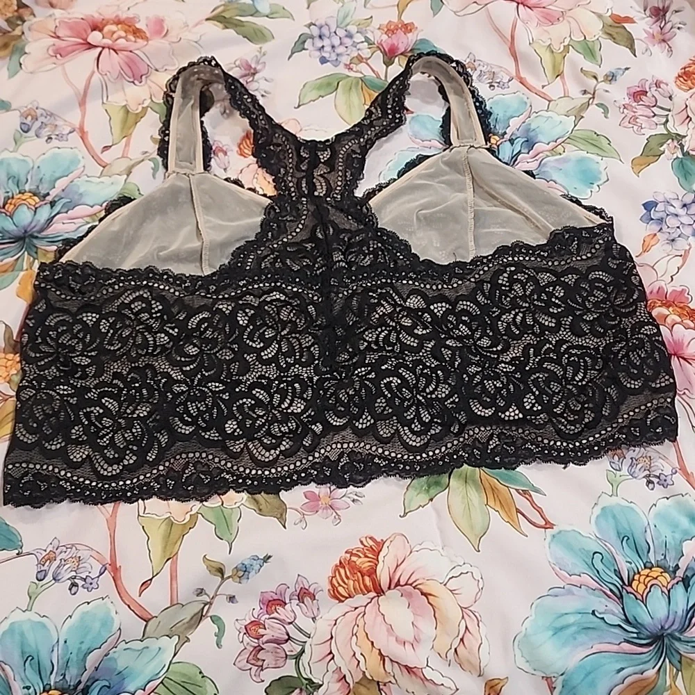 TORRID - Bralettes, Floral Black Lace, Bundle of Three - Picture 4 of 12